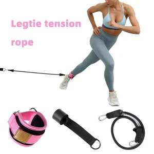Legtie Tension Rope Gym Rope Pull Yoga Strap Elastic Pull Rope Fitness Equipment Resistance Band Door Pedal Tensioner Portable