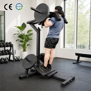 Leverage Squat & Calf Raise Leverage Squat Machine Squat and Leg Press Machine for Strength Training Steel Frame