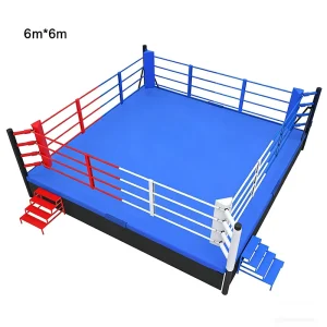 Liftable Height-Adjustable Boxing Ring with Steel Frame for Boxing Training
