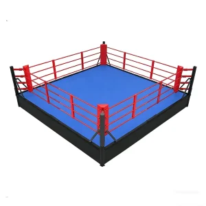 Liftable Height-Adjustable Boxing Ring with Steel Frame for Gym Use
