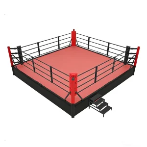 Liftable Hydraulic Height-Adjustable Boxing Ring with Steel Structure for Boxing Gyms