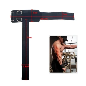 Lifting Wrist Straps for Weightlifting Gym Wraps with Double D-Ring for Deadlift Pull Up Bodybuilding Extra-Long Padded