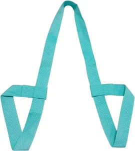 Light Blue Eco-Friendly Portable Yoga Mat Strap Adjustable Multi-Purpose Cinch Sling