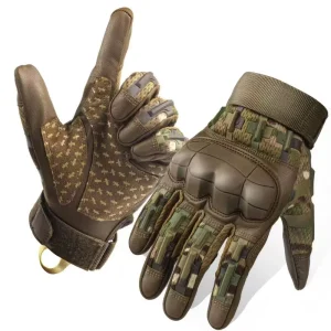 Lightweight Microfiber Camouflage Anti-Slip Full-Finger Tactical Gloves Thermal Insulated Waterproof Touchscreen for Cycling