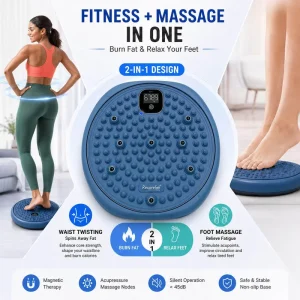 Lightweight Portable Home or Office Leg Twister Exercise Device