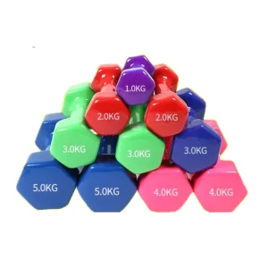 Lightweight Unisex Hexagonal Dumbbells for Home Gym Exercise