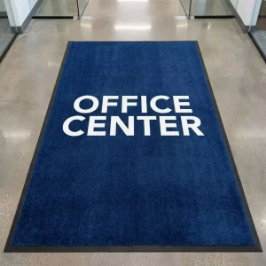 Logo Door Mats Waterproof Entrance Home Washable Rubber Backing Non-Slip Custom Outdoor Mats