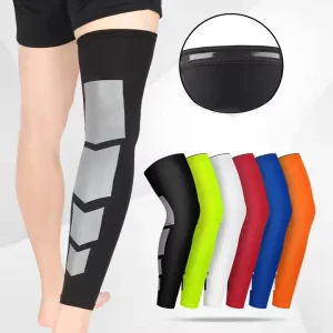 Long Calf Sleeves for Football, Anti-Slip, High Elasticity
