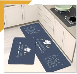 Long-Strip Water-Absorbing Non-Slip Kitchen Floor Mat Stain-Resistant Oil-Absorbing Easy-Clean