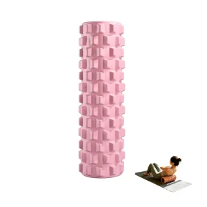Long Wolf Tooth EVA Foam Roller Hollow Yoga Massage Stick for Deep Muscle Relaxation Home Gym Fitness