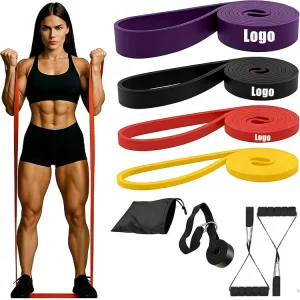 Loop Resistance Bands Set, Elastic, for Pull-Up Exercises, Stretching, and Home Gym Training