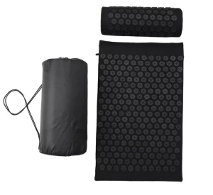 Lotus Spike Acupressure Mat with Neck Pillow for Back and Neck Pain Relief Massage Cotton Home Gym Yoga Exercise Equipment