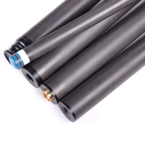 Low-Deflection Carbon Fiber Pool Cue with 12.5 mm Tip