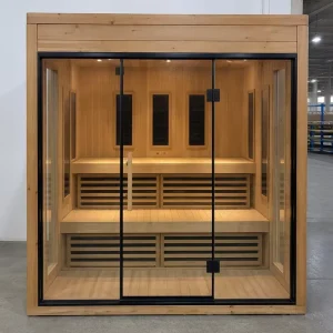 Low EMF Indoor Infrared Sauna Room 6-7 Person Capacity for Home Factory Supply
