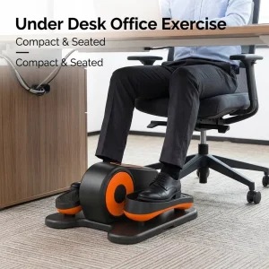 Low Impact Portable Seated Elliptical Pedal Exerciser for Office Use 100-240V