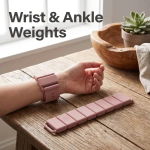 Luxury 1lb Durable Silicone Cast Iron Weighted Wristbands Adjustable Ankle Weights Breathable Eco-Friendly Yoga Walking Pilates