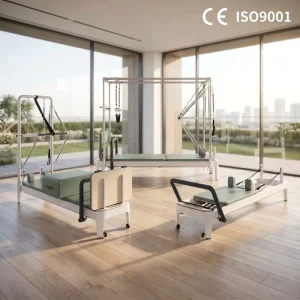 Luxury Full Rail All Aluminum Pilates 3 Piece Equipment Bulk Factory Supply for Top Commercial Chain Yoga Physiotherapy Center