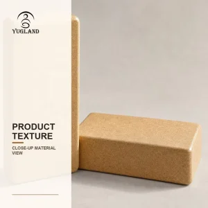 Luxury Hotel Cork Yoga Block 964 Inch Anti-Slip Foam Brick for Spa Wellness