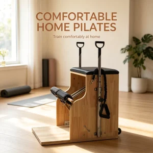 M401A Oak Pilates Wunda Chair Adjustable Safe Health Equipment for Body Strength Flexibility Balance