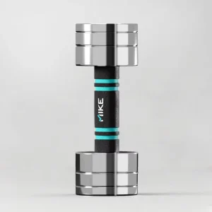 MK2018-01-E Stainless Steel Dumbbell for Home Gym Weightlifting with Electroplating Process