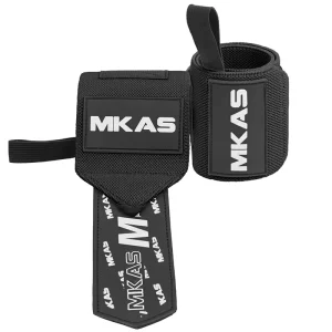 MKAS Professional Weightlifting Wrist Wraps Heavy Duty Wrist Support for Powerlifting Customized Logo OEM Factory