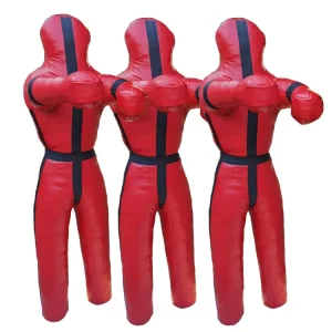 MMA Brazilian Jiu-Jitsu Training Grappling Punching Dummy, Heavy-Duty Boxing Bag, PU/PVC, Sand-Filled for Martial Arts