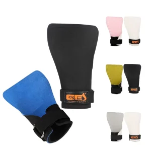 Magnesium-Free Fingerless Gymnastics Hand Grips for Boxing Weightlifting Pull-Ups