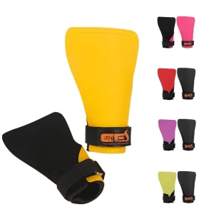 Magnesium-Free Fingerless Weightlifting Gloves Gym Hand Grips for Gymnastics and Weightlifting