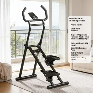 Magnetic Control Stair Climber Stepper with Six-Speed Adjustable Resistance for Home Use