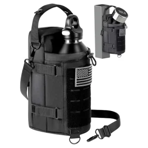 Magnetic Gym Bag Water Bottle Carrier Holder with 4 Built-in N52 Magnets Shoulder Strap