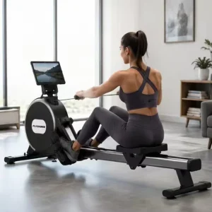 Magnetic Resistance Rowing Machine Silent Home Rower Full Body Exercise