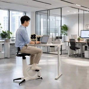 Magnetic Resistance Under Desk Exercise Bike Quiet Mini Cycle