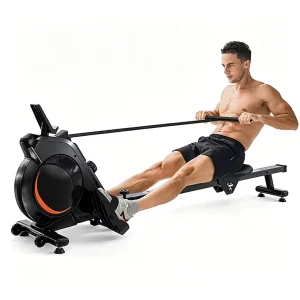 Magnetic Resistance Wooden Water Rower for Home Gyms
