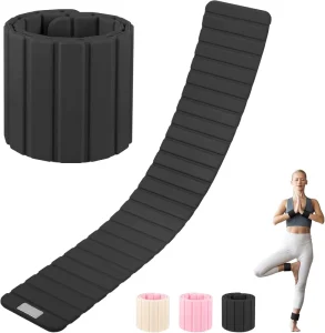 Magnetic Silicone Ankle and Wrist Weights 2 lb for Women Pilates