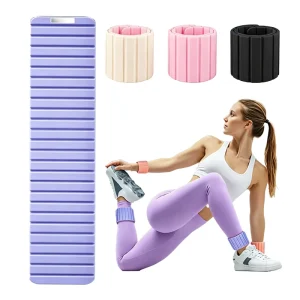 Magnetic Wearable Ankle and Wrist Weights with Waterproof Silicone Wristband for Home Fitness