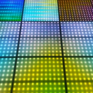 Magnetic Wireless Portable 8×8 Pixel LED Video Dance Floor for Events, Weddings, and Parties