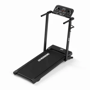 Manual Folding Treadmill for Home Use Compact Portable Walking Machine with Adjustable Resistance & LED Cardio Display