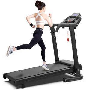 Manual Incline Folding Electric Treadmill with App Control