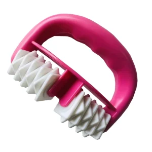 Manual Roller Massager with Two-Wheel Handle for Cellulite Massage