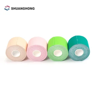 Manufacture Non-Woven Cotton Breathable Elastic Waterproof Kinesiology Sports Tape