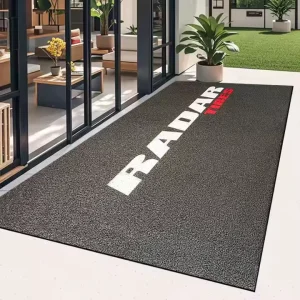 Manufacturer Commercial Logo Front Entrance Doormat, Custom Printed Welcome Rubber Outdoor Mat for Caterers and Canteens