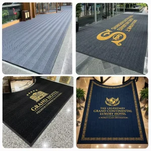 Manufacturer Commercial Pineapple-Pattern Nylon Hand-Weaved Floor Mat Hotel Entrance Doormat Dust Removal