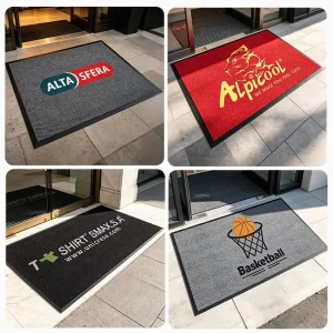 Manufacturer Commercial Pineapple-Pattern Nylon Hand-Woven Floor Mat Hotel Entrance Doormat Dust Removal