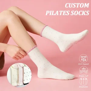 Manufacturer Cotton Logo Anti Slip Grip Sports Ballet Yoga Pilates Socks for Women Custom