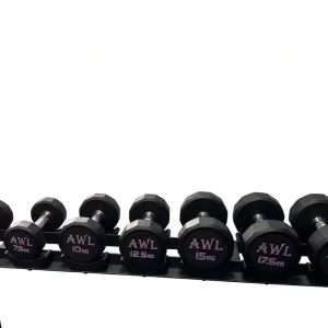 Manufacturer Custom Logo 12-Sided PVC Dumbbells 5-50LB and Steel Dumbbells 5-50KG
