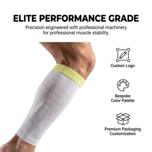 Manufacturer Custom Logo Calf Compression Sleeves for Men and Women Tennis Golf Gym Workout Yoga