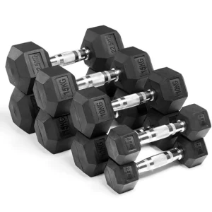 Manufacturer Pure Iron Hex Dumbbells, PU-Coated Cast Iron, for Weight Training