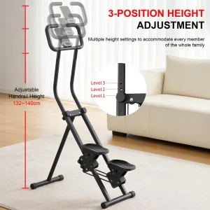 Manufacturer Stair Stepper Climber Machine with Adjustable Handlebar for Cardio Workouts