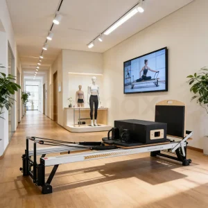 Manufacturer Supply Aluminum Pilates Reformer with Commercial-Grade Aluminum Frame