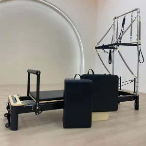 Manufacturer Supply Aluminum Pilates Reformer with Tower Durable Gym Pilates Equipment